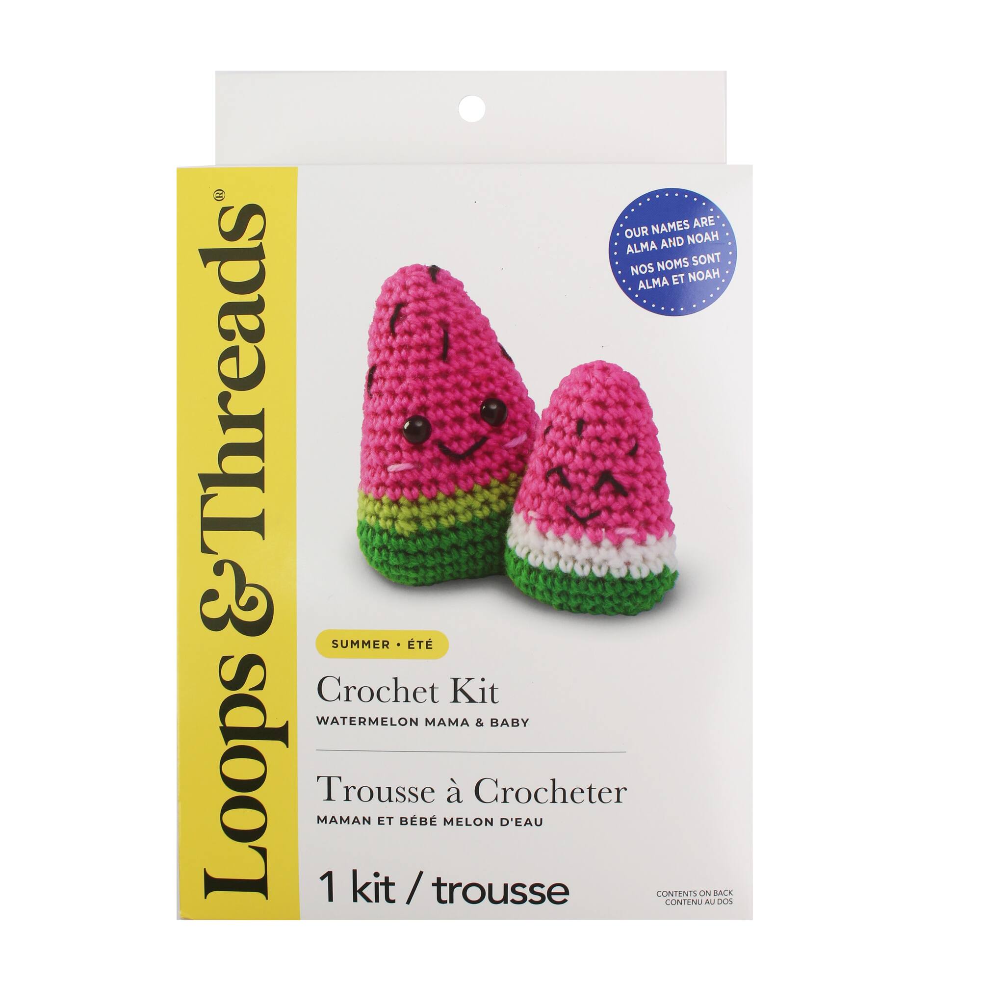 Summer Watermelon Mama & Baby Crochet Kit by Loops & Threads®